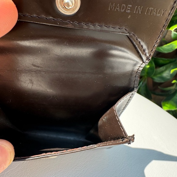 Prada mini chocolate brown coin pouch - Picture 3 of 10